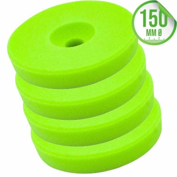 Liquid Elements Polierschwamm Centriforce V2 Soft Cut grün 150mm 4er Set